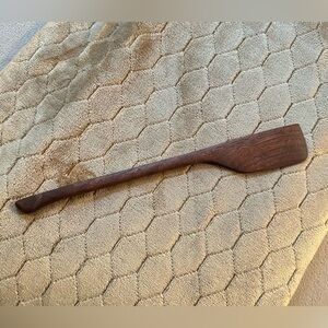 Hand carved, black walnut, wooden scraper